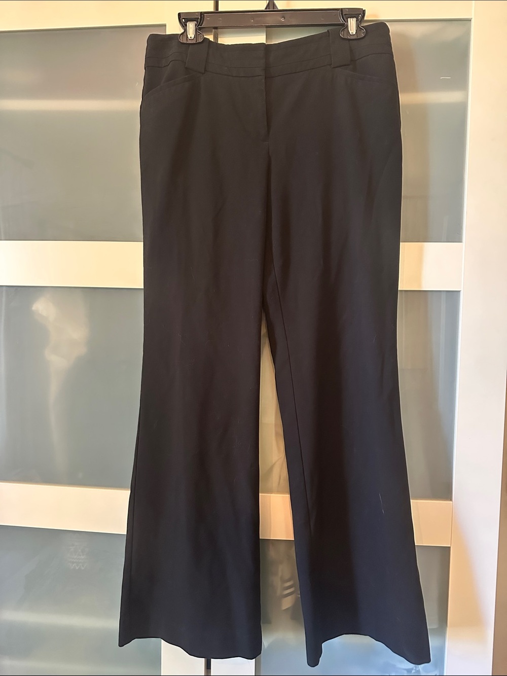 LOFT Black Wide Leg Trousers
